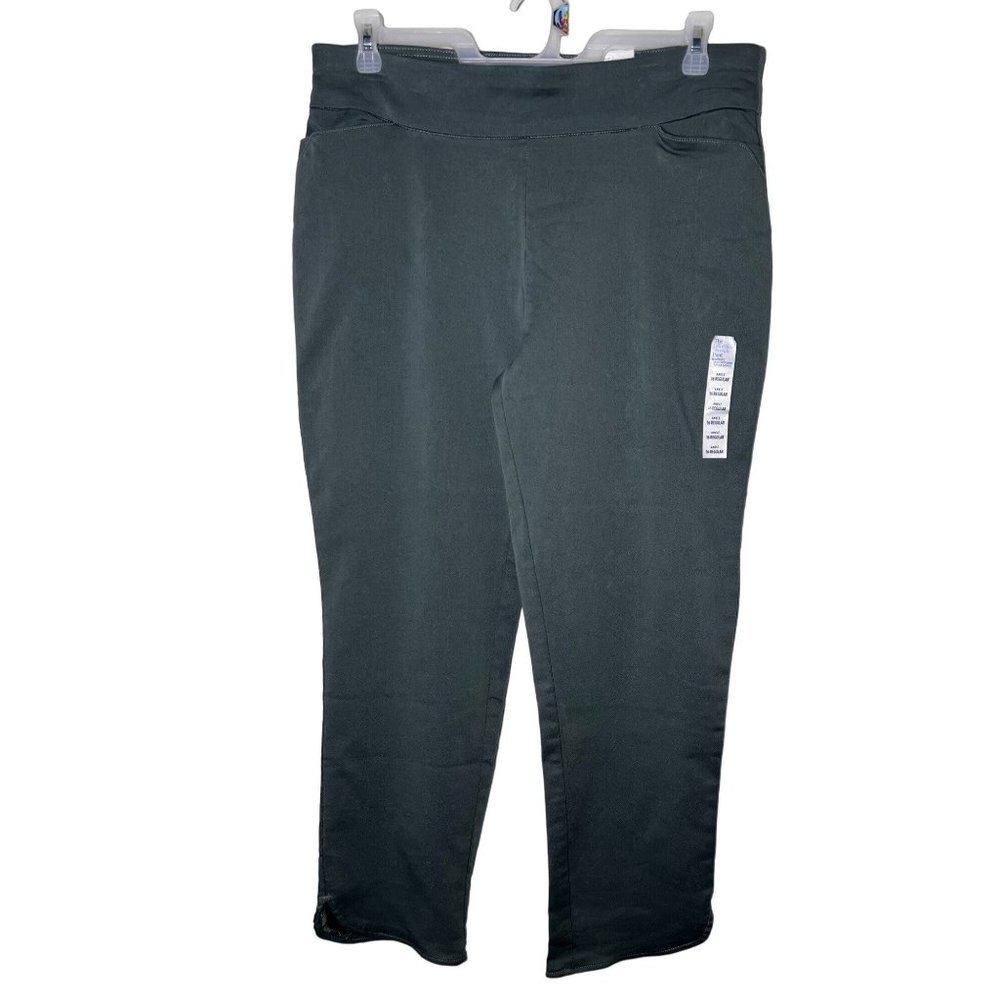 NWT Croft & Barrow Steel ankle Pull Up Stretch Pant Slim Ankle Stretch Pants 16R